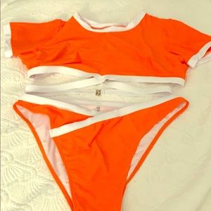 Athletic Bright Orange Bikini